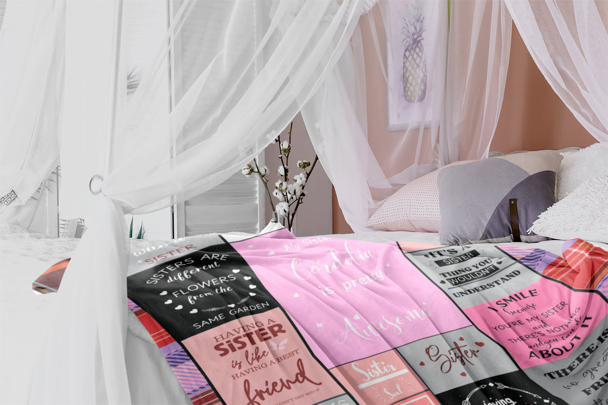 Plaid Border Sister Blanket