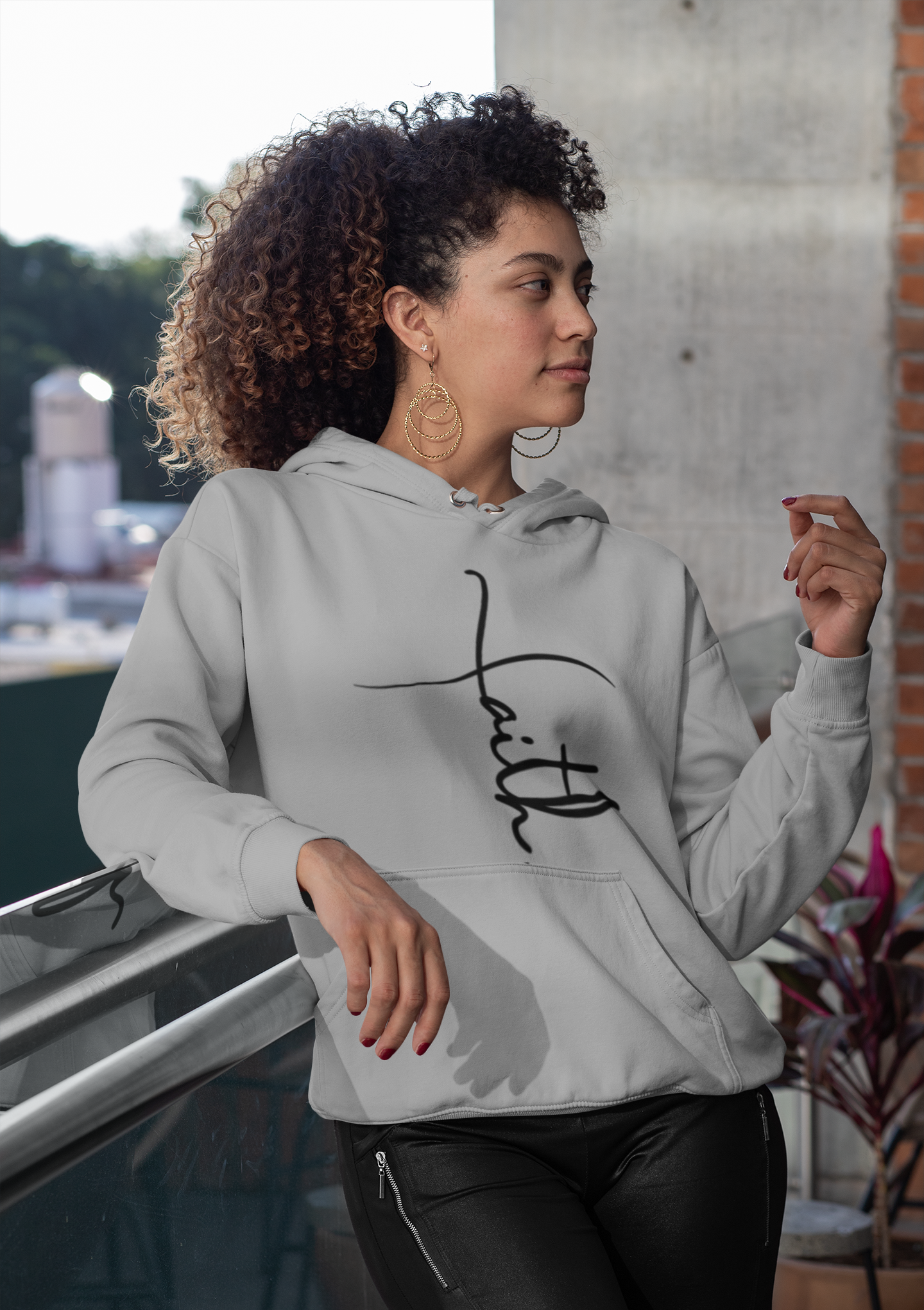 Faith | Heather | Port & Company Pullover Hoodie