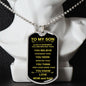 To My Son From Mom and Dad | Dogtag Necklace