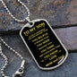 To My Son From Mom and Dad | Dogtag Necklace
