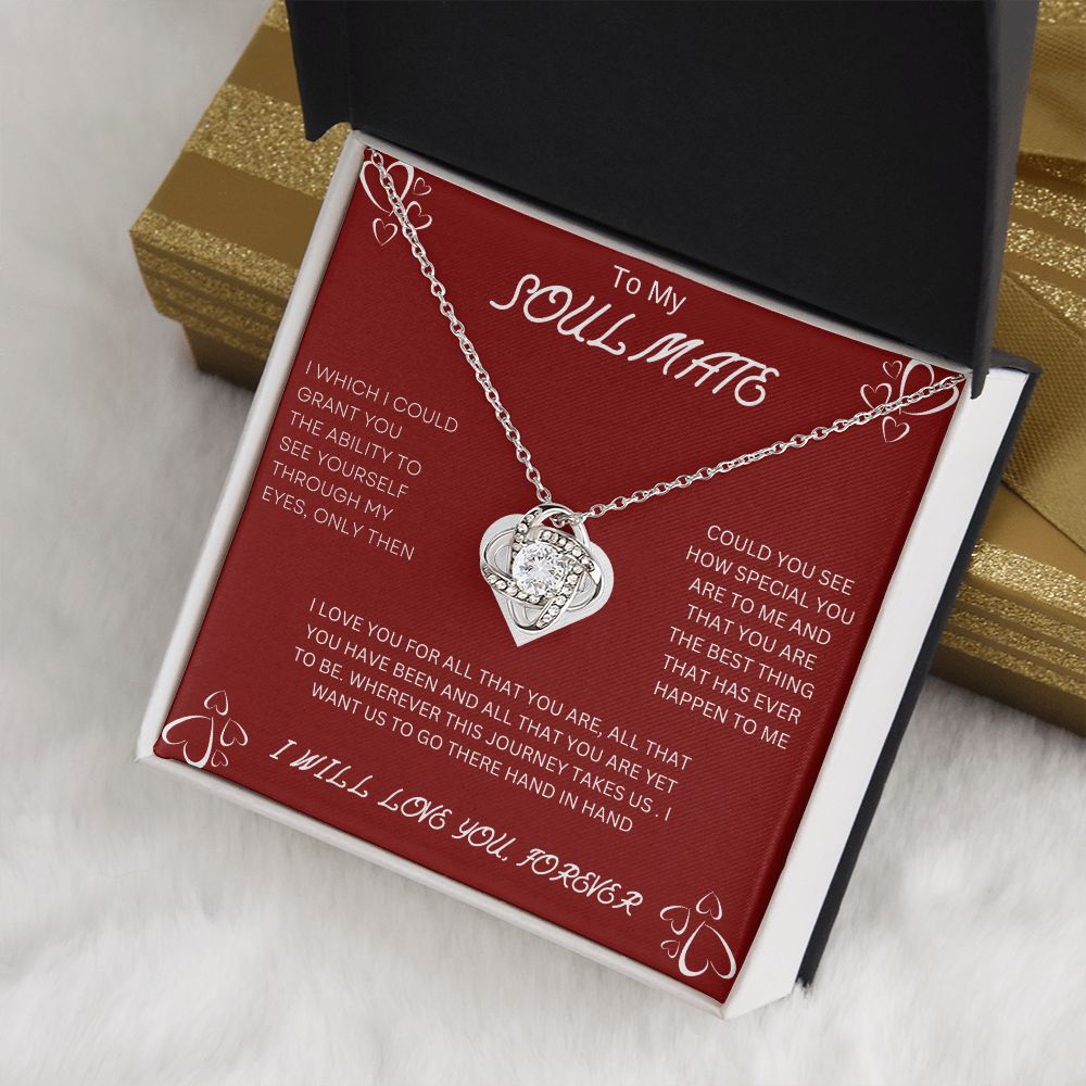 To My Soulmate | Love Knot Necklace