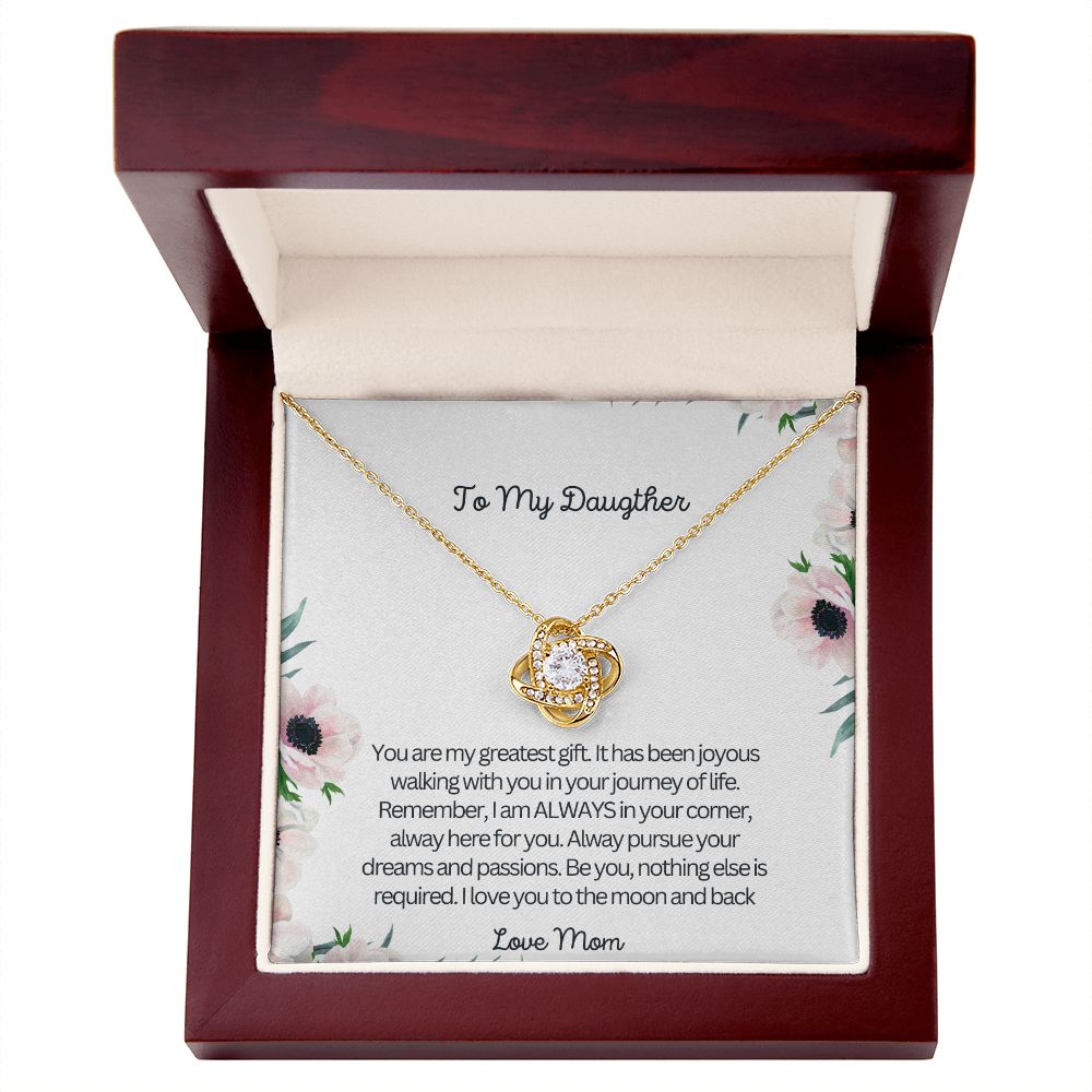 To My Daughter | Love Knot Necklace