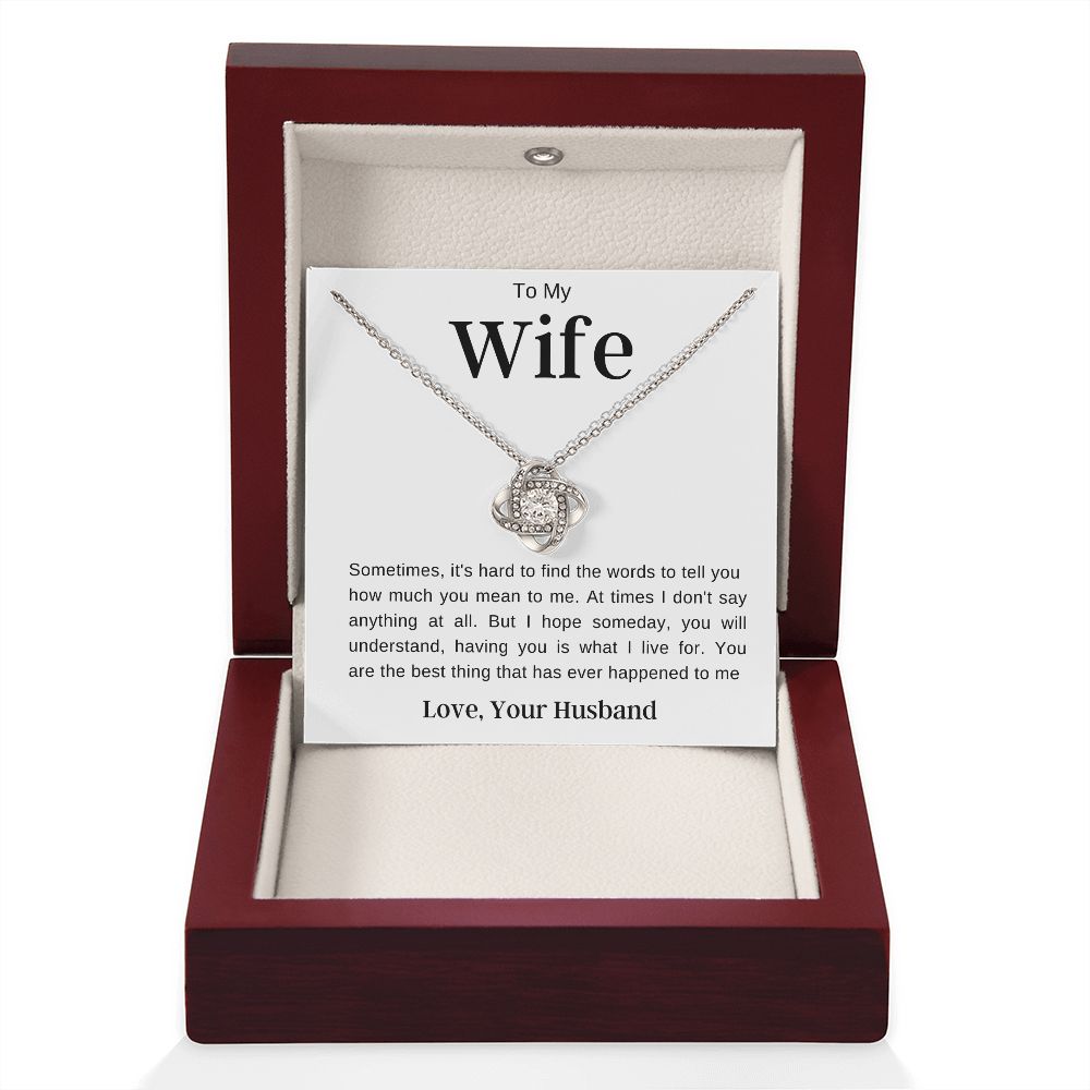To My Wife | Love Knot Necklace