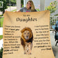 Daughter Blanket from Dad | VPM Cozy Plush Fleece Blanket - 50x60