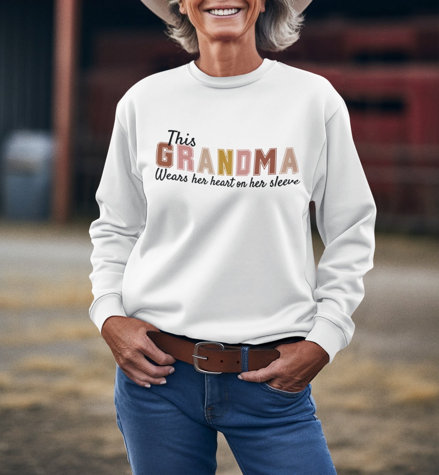 Heart on Sleeve |  GrandMa Sweat Shirt
