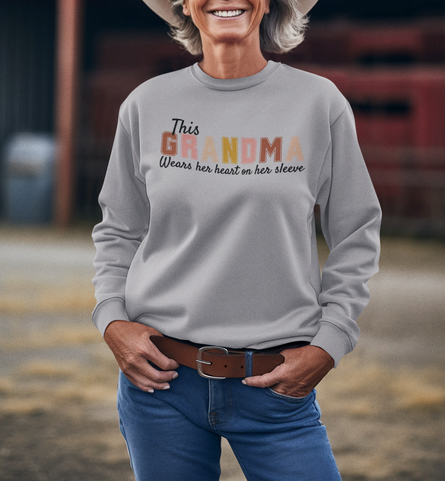 Heart on Sleeve |  GrandMa Sweat Shirt