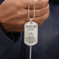 Dogtag Necklace for Son | Fist Bump |Personalize the back