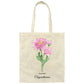 Birth Flower Tote Bag for Mother / Daughter / Wife