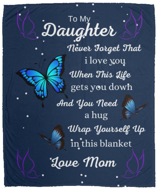 Daughter Blanket from Mom | VPM Cozy Plush Fleece Blanket - 50x60