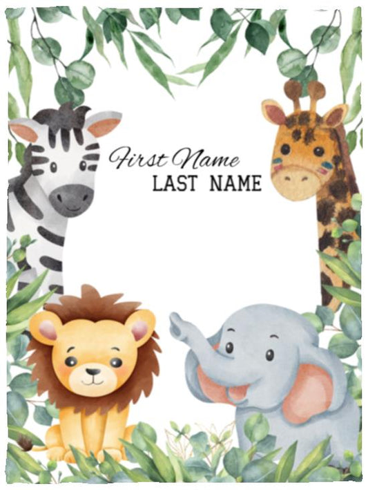 Baby Cozy Plush Fleece Blanket  | 30x40 | Personalized