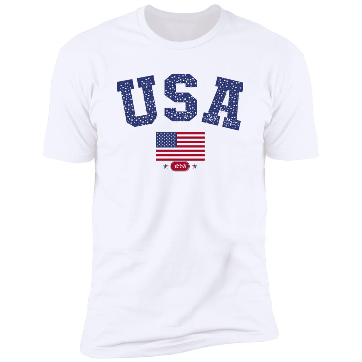 USA shirt wbg (1) NL3600 Premium Short Sleeve T-Shirt