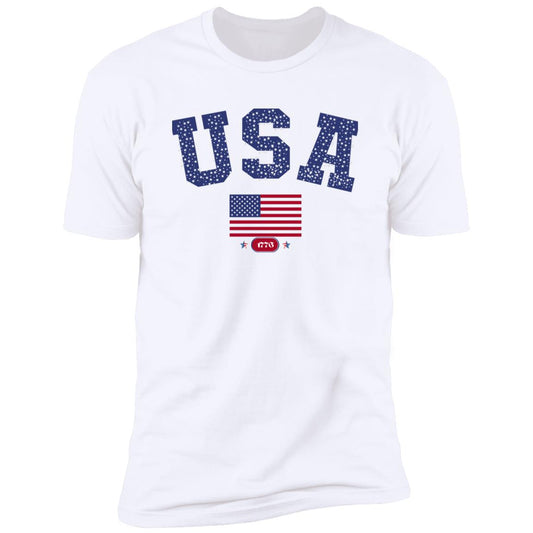 USA shirt wbg (1) NL3600 Premium Short Sleeve T-Shirt