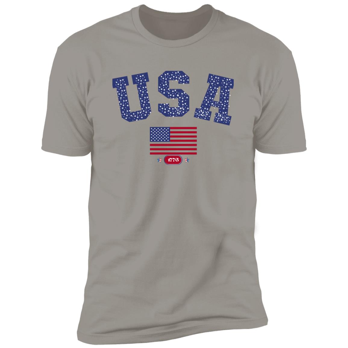 USA shirt wbg (1) NL3600 Premium Short Sleeve T-Shirt