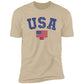 USA shirt wbg (1) NL3600 Premium Short Sleeve T-Shirt