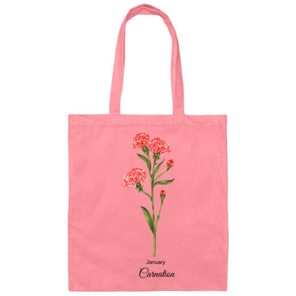 Birth Flower Tote Bag for Mother / Daughter / Wife