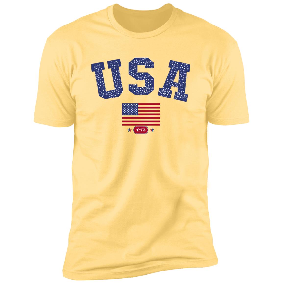 USA shirt wbg (1) NL3600 Premium Short Sleeve T-Shirt