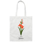 Birth Flower Tote Bag for Mother / Daughter / Wife