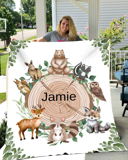 Personalized | Baby Cozy Plush Fleece Blanket - 30x40