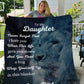 Daughter Blanket from Dad | VPM Cozy Plush Fleece Blanket - 50x60