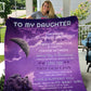 Daughter Blanket From Dad | VPM Cozy Plush Fleece Blanket - 50x60