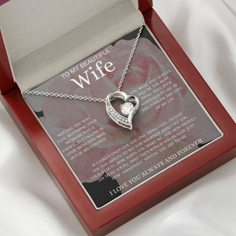 To My Wife | Interlocking Hearts Necklace