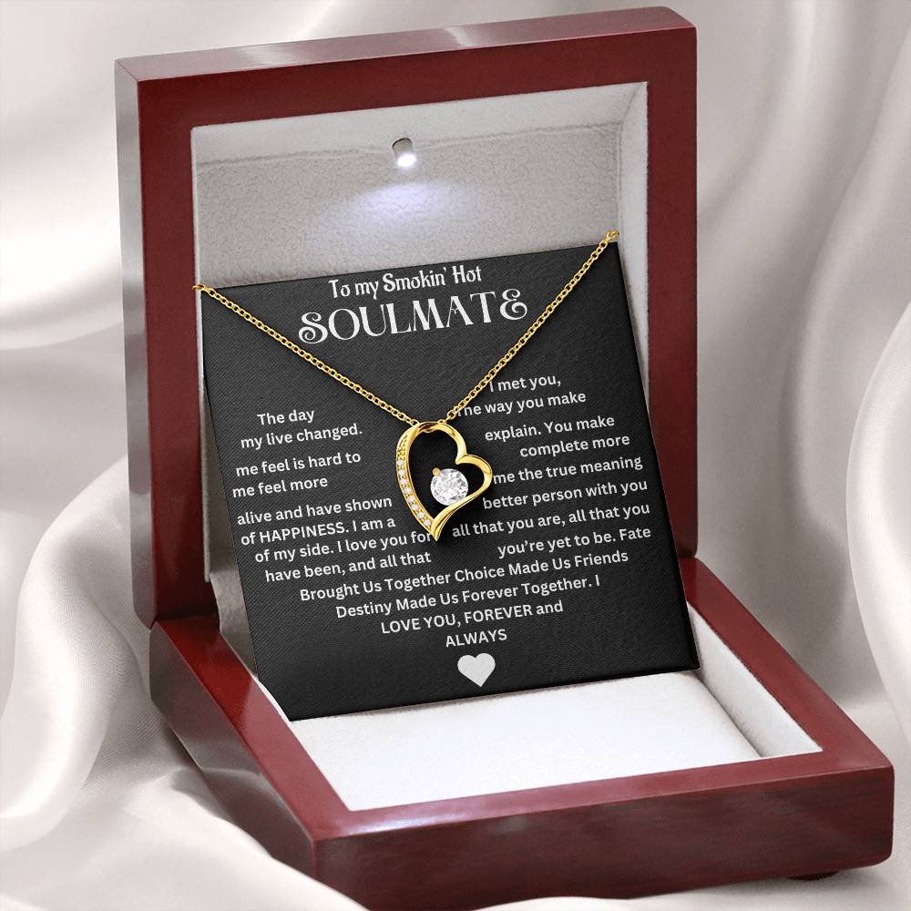 To My Smokin' Hot Soulmate | Forever Love Necklace