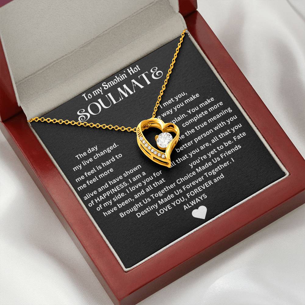 To My Smokin' Hot Soulmate | Forever Love Necklace