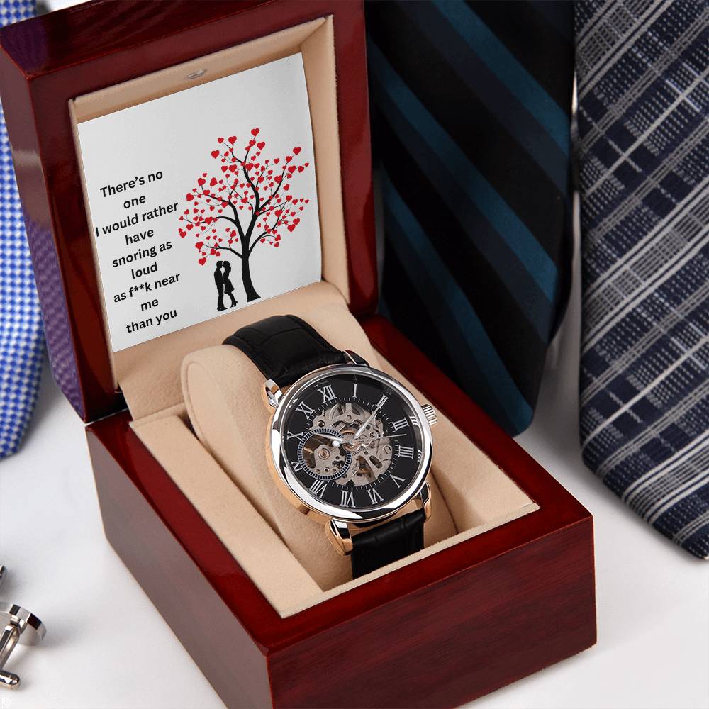 To My Husband | Men's Openwork Watch