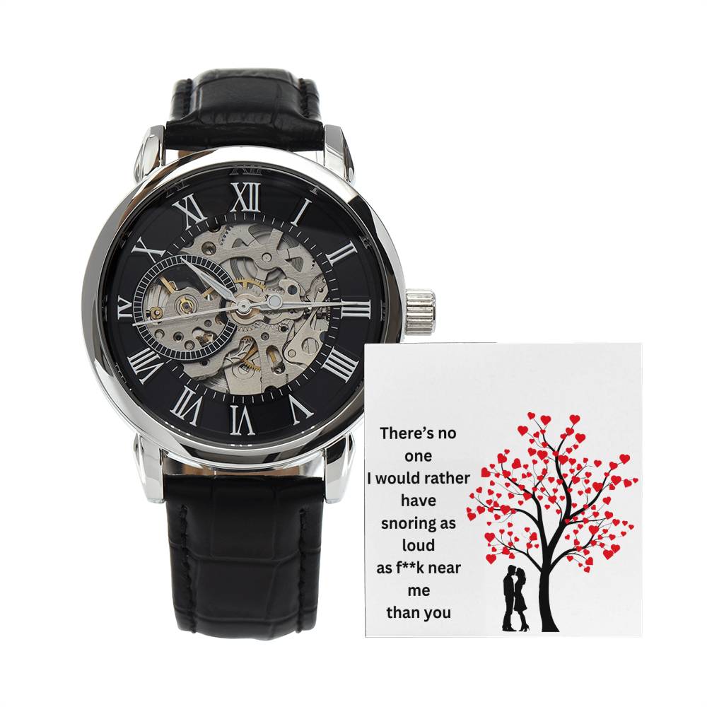 To My Husband | Men's Openwork Watch