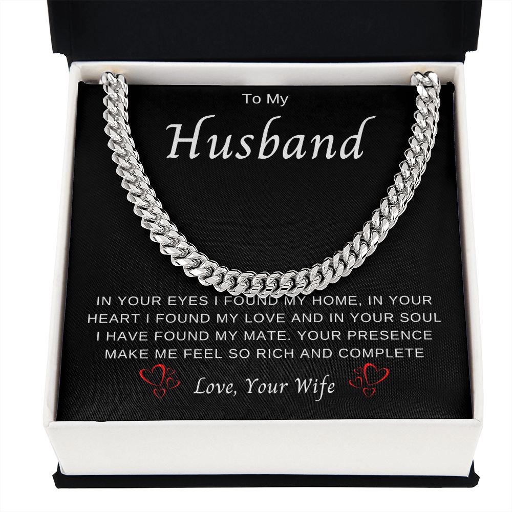 To My Husband | Cuban Chain Necklace