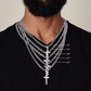 To My Husband | Cross on Cuban Link Chain