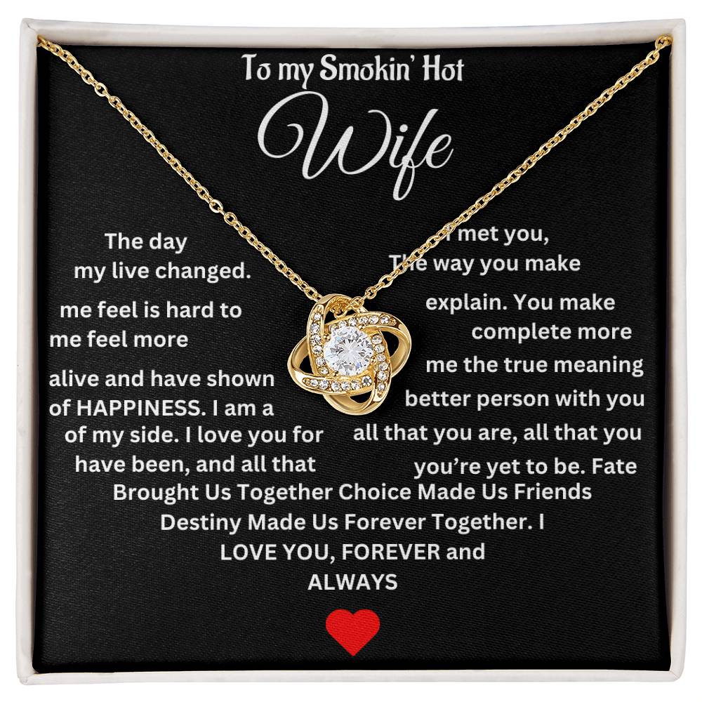 To My Wife | Love Knot Necklace