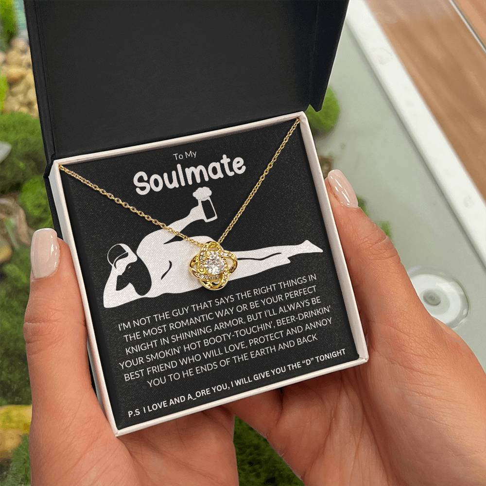 To  My Soulmate  | Love Knot Necklace