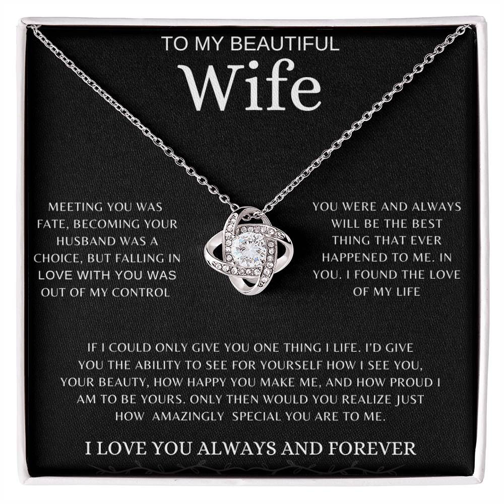 To My Wife | Love Knot Necklace