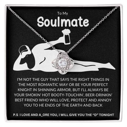 To  My Soulmate  | Love Knot Necklace