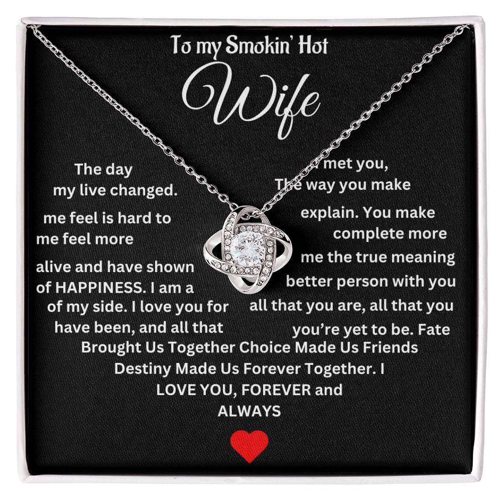 To My Wife | Love Knot Necklace