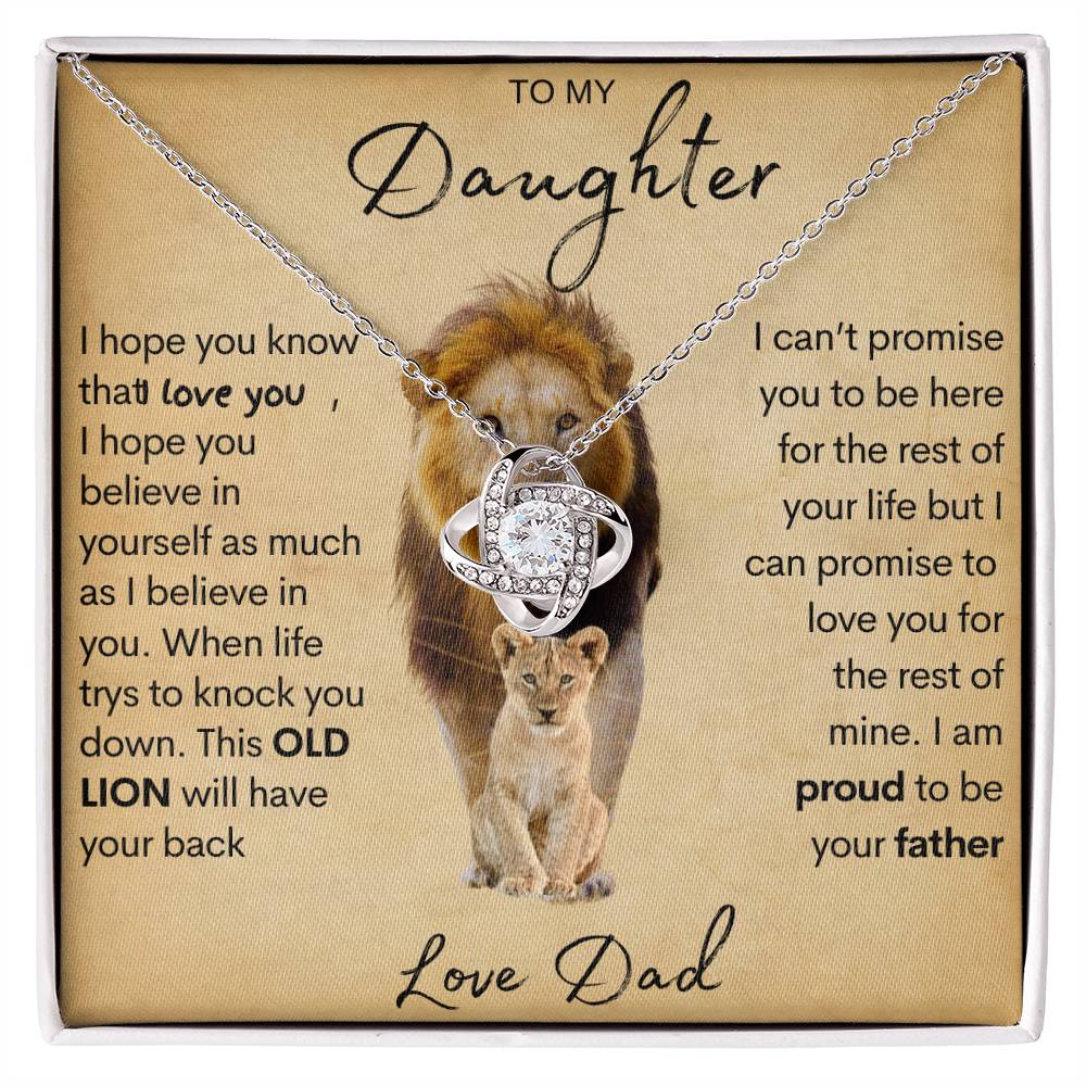 To My Daughter | Love Knot Necklace