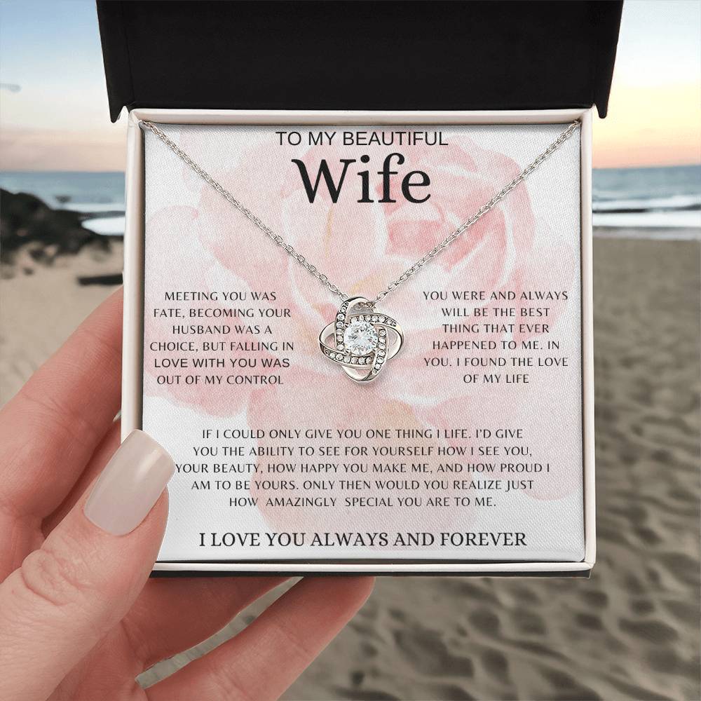 To My Wife | Love Knot Necklace