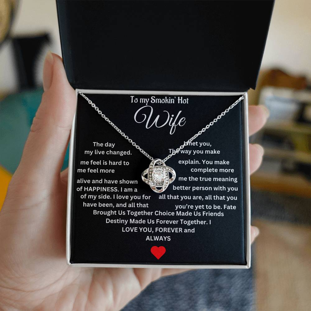 To My Wife | Love Knot Necklace