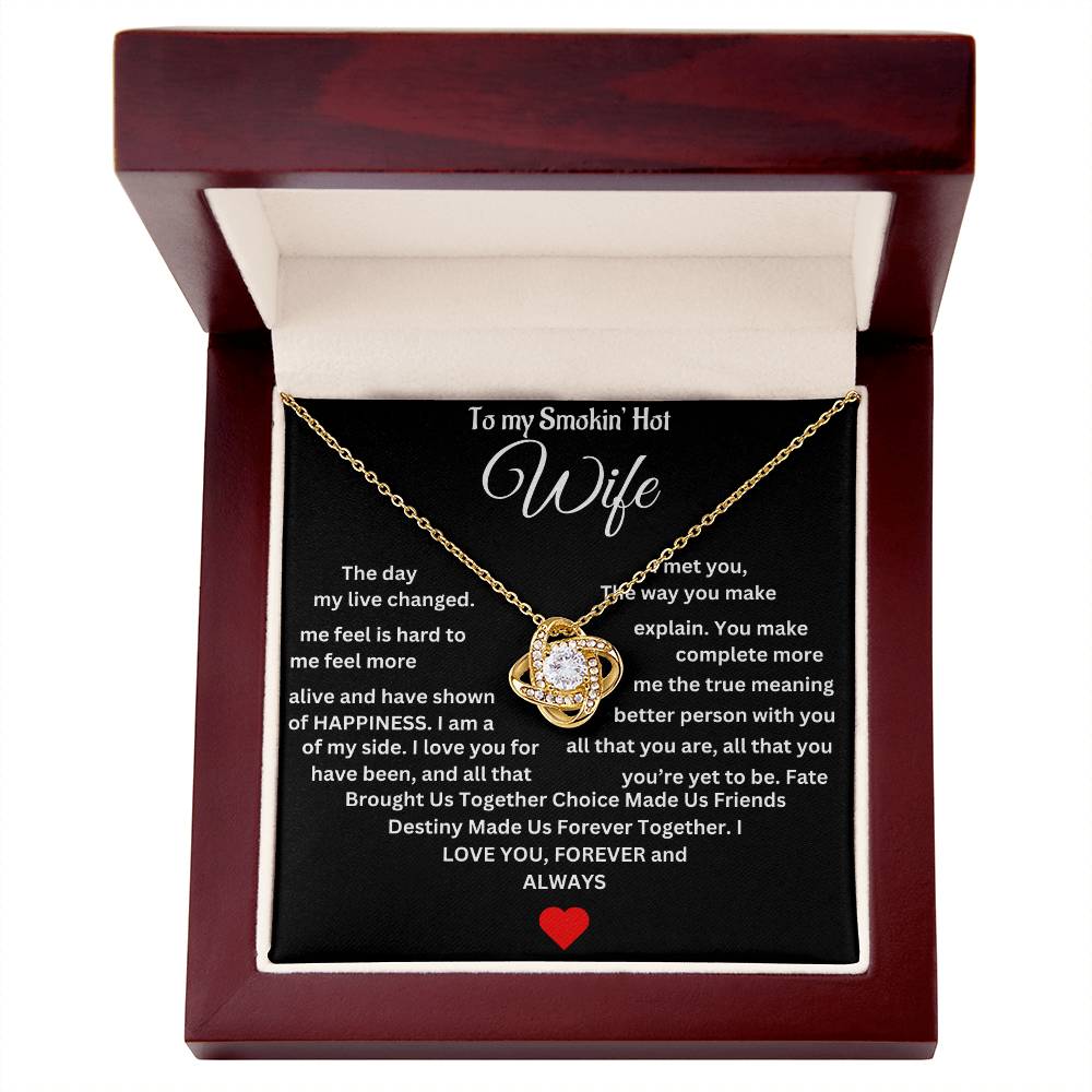 To My Wife | Love Knot Necklace