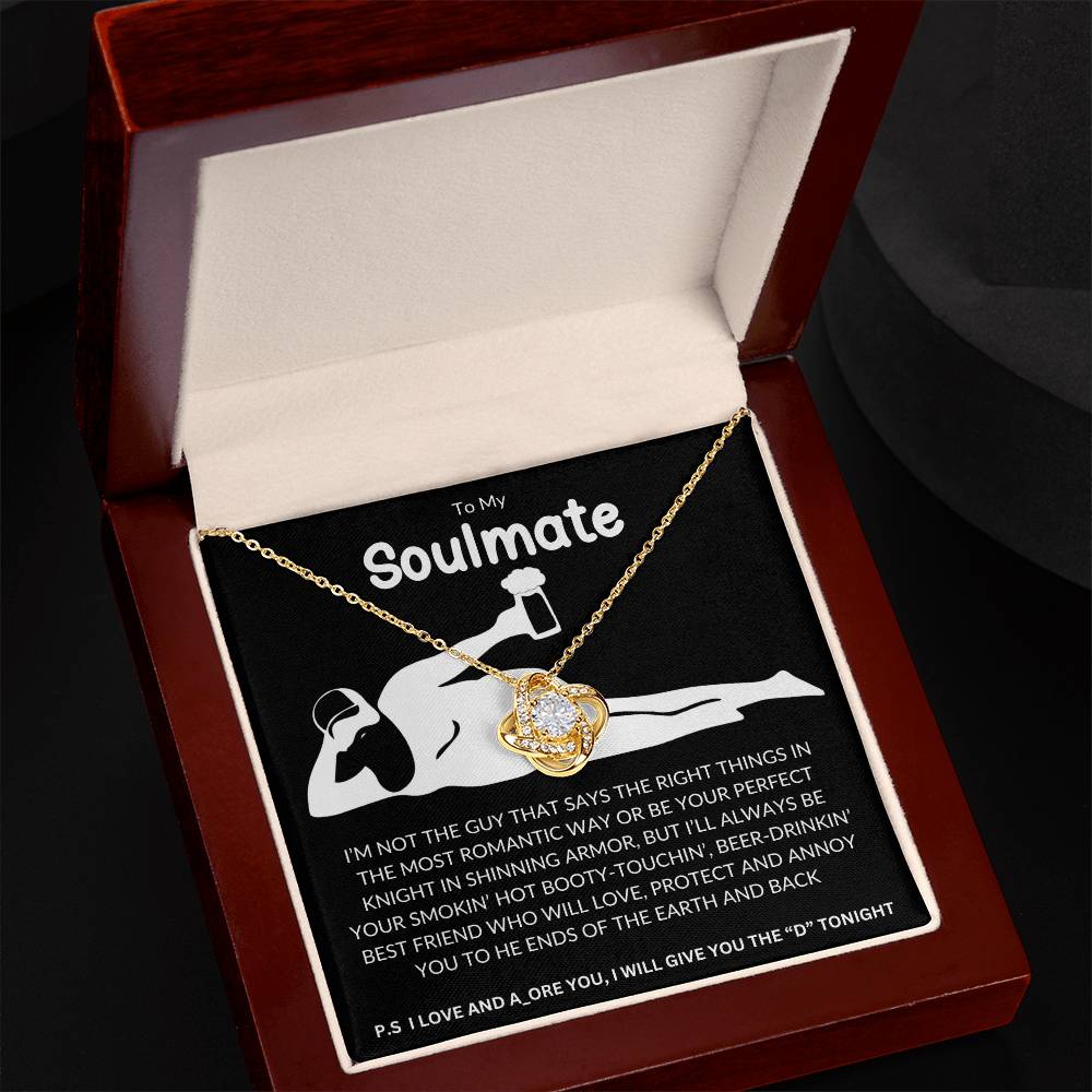 To  My Soulmate  | Love Knot Necklace