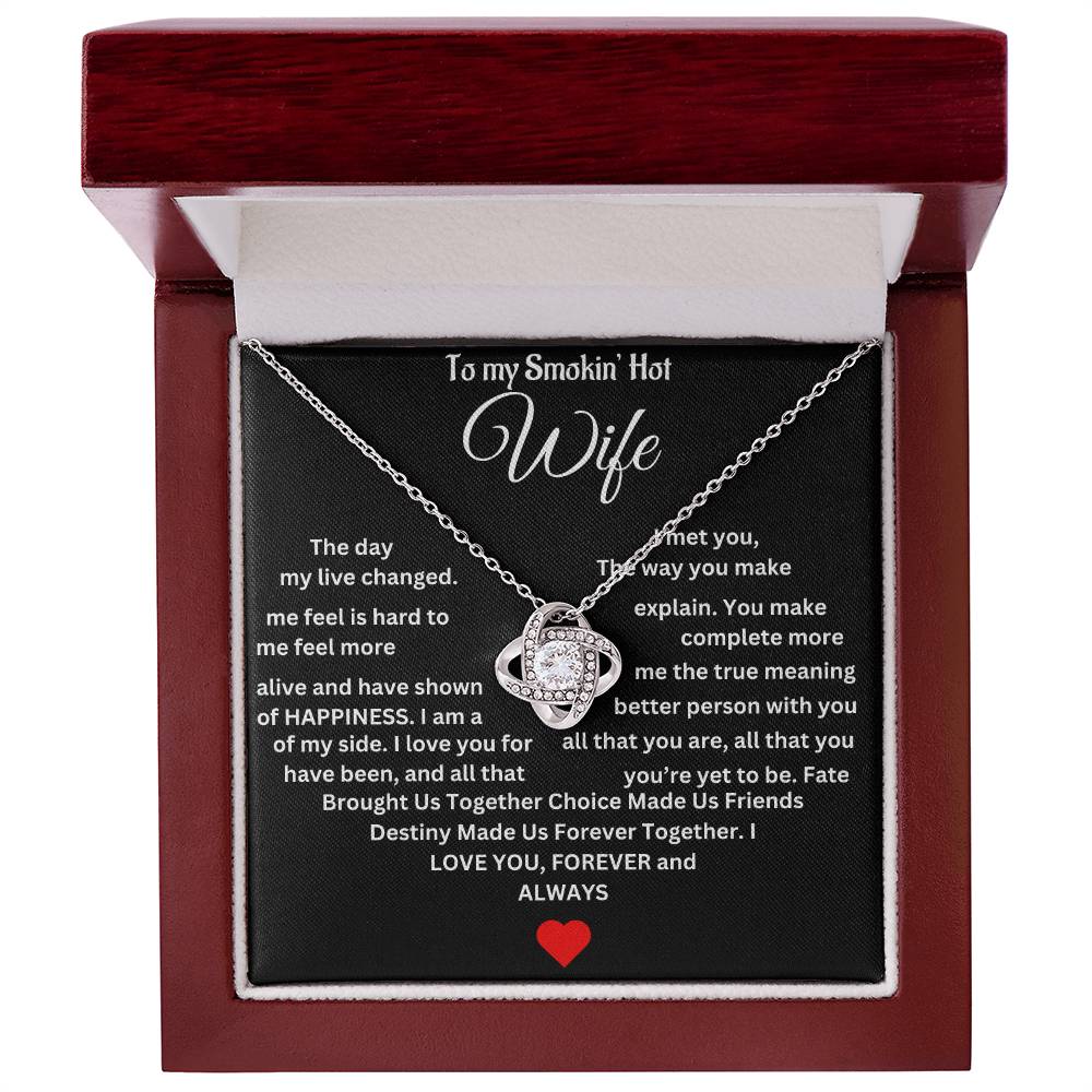 To My Wife | Love Knot Necklace