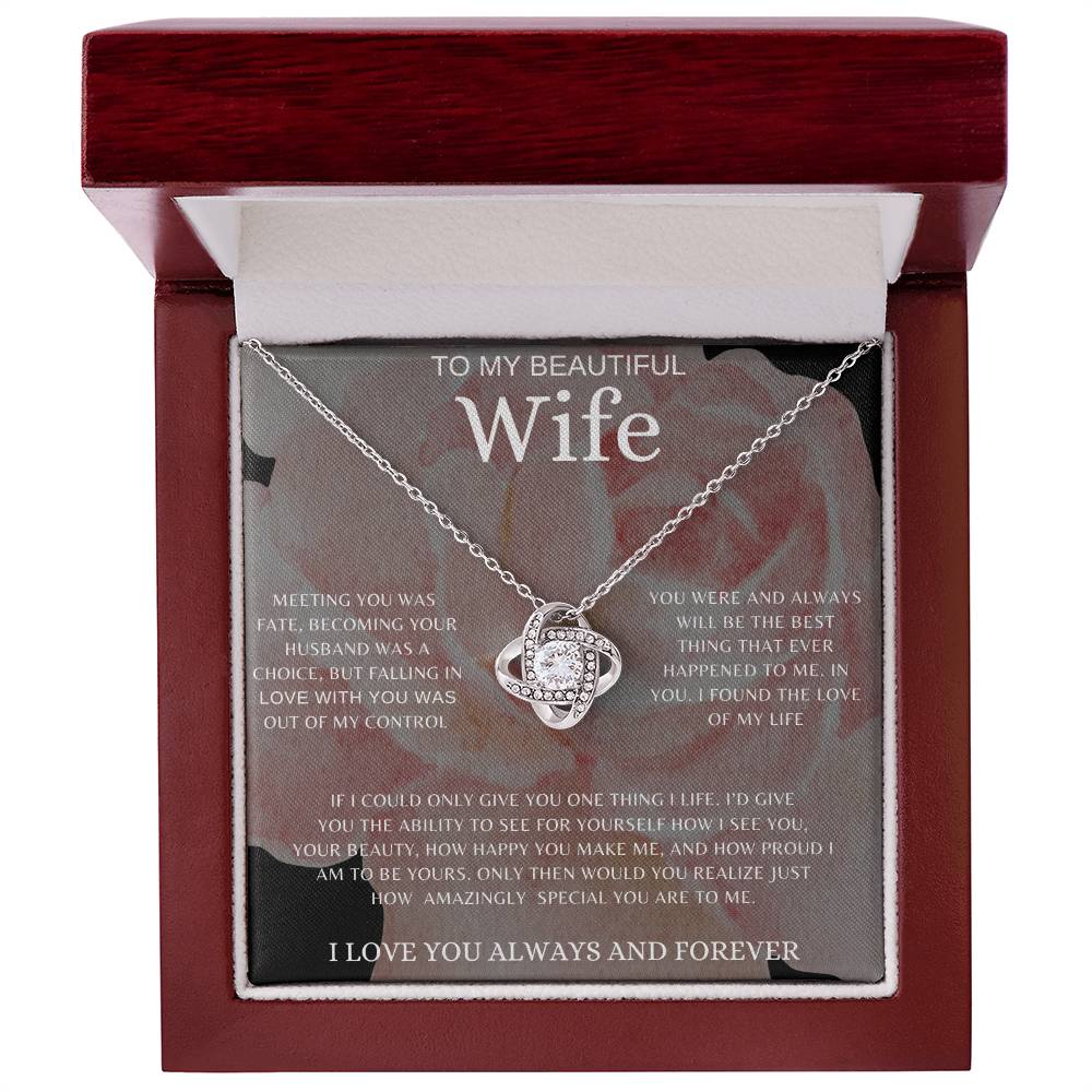 To My Wife | Love Knot Necklace