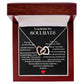 To Smokin' Hot Soulmate |  Interlocking Hearts necklace