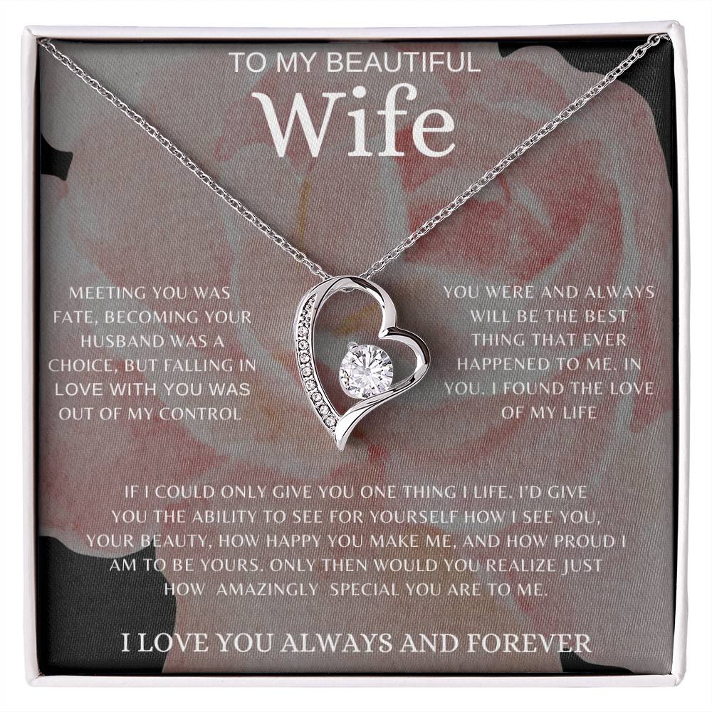 To My Wife | Interlocking Hearts Necklace