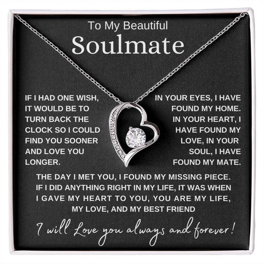 To My Soulmate | Forever Love Necklace