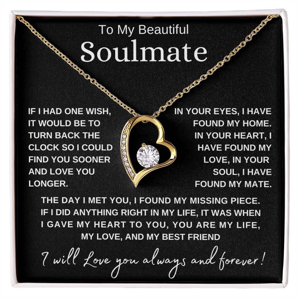 To My Soulmate | Forever Love Necklace