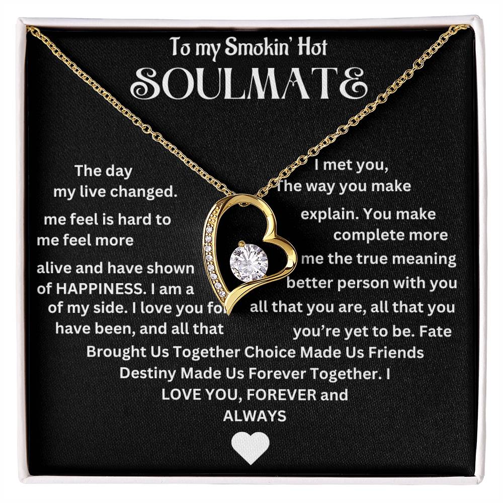 To My Smokin' Hot Soulmate | Forever Love Necklace