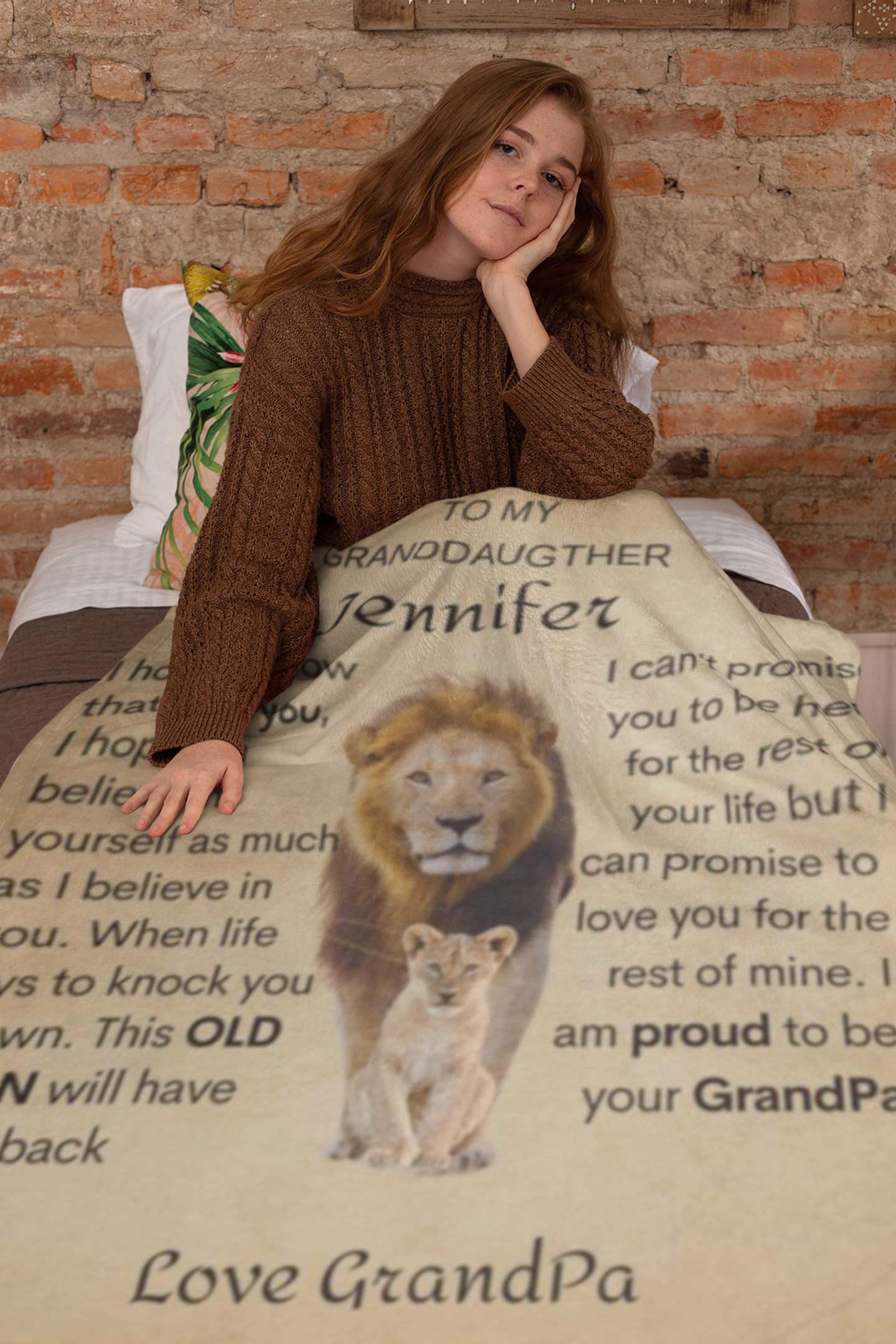 Personalized GrandDaughter Blanket | Cozy Plush Fleece Blanket – 50×60