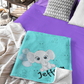 Personalized | Baby Elephant Blanket | 30 x 40